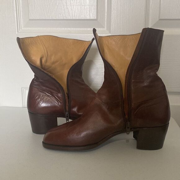 DI FABRIZIO (Rare) Men’s Genuine Leather Custom Handmade Brown Boots Size 8.5 main image 7